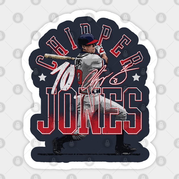 Chipper Jones Atlanta Arch Sticker by Jesse Gorrell